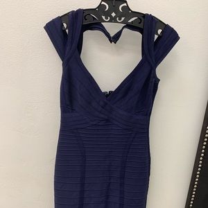 Herve leger blue dress